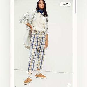 Free People Sunset Strip Plaid Pant
